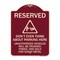 Signmission Reserved Do Not Think About Parking Here Unauthorized Vehicles Crushed Towed and Sold, BU-1824-22984 A-DES-BU-1824-22984 - alternate 1